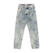 Blauwe Denim Jeans Aw24 Kenzo , Blue , Heren