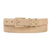 Beige riem met monogram riemlus Kazar , Beige , Dames