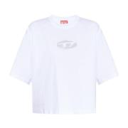 T-Rowy-Od T-shirt Diesel , White , Dames