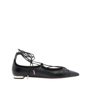 Zwarte platte schoenen Aquazzura , Black , Dames