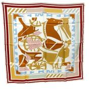 Pre-owned Silk scarves Hermès Vintage , Multicolor , Dames