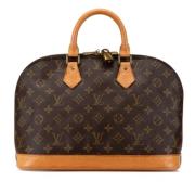 Pre-owned Canvas handbags Louis Vuitton Vintage , Brown , Dames