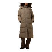 Taupe Gewatteerde Winterjas Notre-v , Beige , Dames