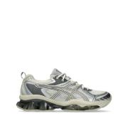 Grijze Mesh Sneakers met Tijgerstrepen Asics , Gray , Heren