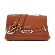 Kameel Synthetische Dames Schoudertas Guess , Brown , Dames