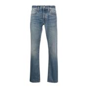 Blauwe Straight Jeans voor Heren Tom Ford , Blue , Heren