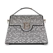 B-Buzz Dynasty tas in suède en strass Balmain , Gray , Dames