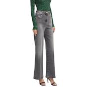 Flared Jeans A24Cppad06 Simona Corsellini , Gray , Dames