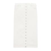 Flex Denim Rok Courrèges , White , Dames