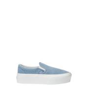 Kleurrijke Slip-On Platform Schoenen Vans , Blue , Dames