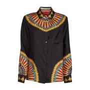 Tijdloze Zijden Blouse La DoubleJ , Black , Dames