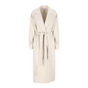 Marmer Wit Kasjmier Lange Jas Brunello Cucinelli , White , Dames