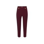 Rechte lijn broek Elisabetta Franchi , Red , Dames