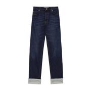 Blauwe Denim Jeans voor Mannen Loewe , Blue , Heren