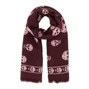 Skull Sjaals en Shawls Alexander McQueen , Red , Dames