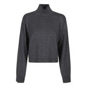 Stijlvolle Turtle Neck Sweater Fabiana Filippi , Black , Dames