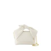 Witte Leren Crossbody Tas met Twister JW Anderson , White , Dames