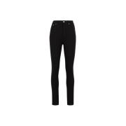 High-rise Skinny Jeans, Gemaakt in Italië Roberto Cavalli , Black , Da...