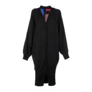 Stijlvolle Oversized Gebreide Vest Circus Hotel , Black , Dames