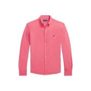 Klassiek Polo Gebreid Overhemd Polo Ralph Lauren , Red , Heren