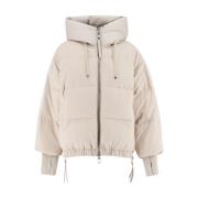 Gewatteerde Microvezel Donsjas Duno , Beige , Dames