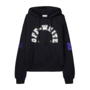 Zwarte Hoodie Aw24 Off White , Black , Heren