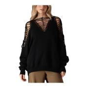 Zwarte Shiho Sweater voor Vrouwen Mes Demoiselles , Black , Dames