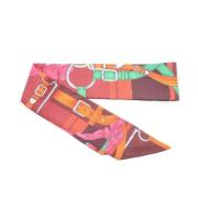 Pre-owned Silk scarves Hermès Vintage , Multicolor , Dames