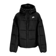 Klassieke Puffer Donsjas Zwart/Wit Nike , Black , Dames