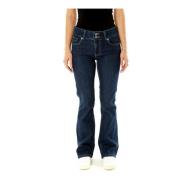 Flared Fit Mid Waist Jeans Pepe Jeans , Blue , Dames