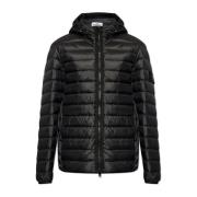 Capuchonjas Stone Island , Black , Heren