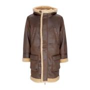 Vintage Brown Arctic Parka Eco-leren jas Alpha Industries , Brown , He...