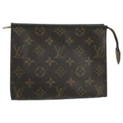 Pre-owned Canvas pouches Louis Vuitton Vintage , Brown , Dames