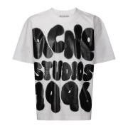 Oversized Front Print T-Shirt Acne Studios , Multicolor , Heren