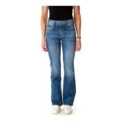 Flared Fit Mid Waist Jeans Pepe Jeans , Blue , Dames