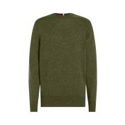 Groene Trui met Iconisch Detail Tommy Hilfiger , Green , Heren