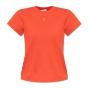 T-shirt met logo Alexander McQueen , Red , Dames