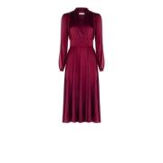 Elegante Jurk Collectie Herfst Winter Rinascimento , Red , Dames