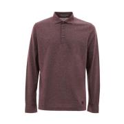 Lila Katoenen Poloshirt Corneliani , Purple , Heren