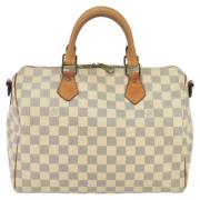 Pre-owned Canvas louis-vuitton-bags Louis Vuitton Vintage , White , Da...