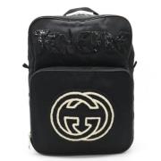 Pre-owned Canvas backpacks Gucci Vintage , Black , Dames