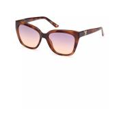 Bruin Gespoten Dames Zonnebril Guess , Brown , Dames