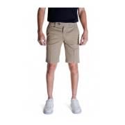 Beige Katoenen Bermuda Shorts met Lycra Antony Morato , Beige , Heren