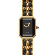 Pre-owned Yellow Gold watches Chanel Vintage , Black , Dames