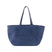 Blauwe Katoenen Bokszak Alexander Wang , Blue , Dames