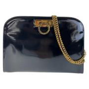 Pre-owned Leather shoulder-bags Salvatore Ferragamo Pre-owned , Black ...