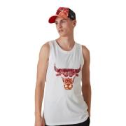 Bulls NBA Tank Top Wit New Era , White , Heren