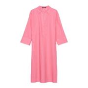 Queina BCI Katoen Linnen Midi Jurk someday. , Pink , Dames