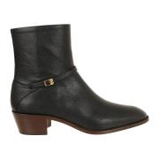 Zwarte Bootie Schoenen Valentino Garavani , Black , Heren