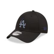 Zwarte Dodgers Folie Logo Pet New Era , Black , Heren